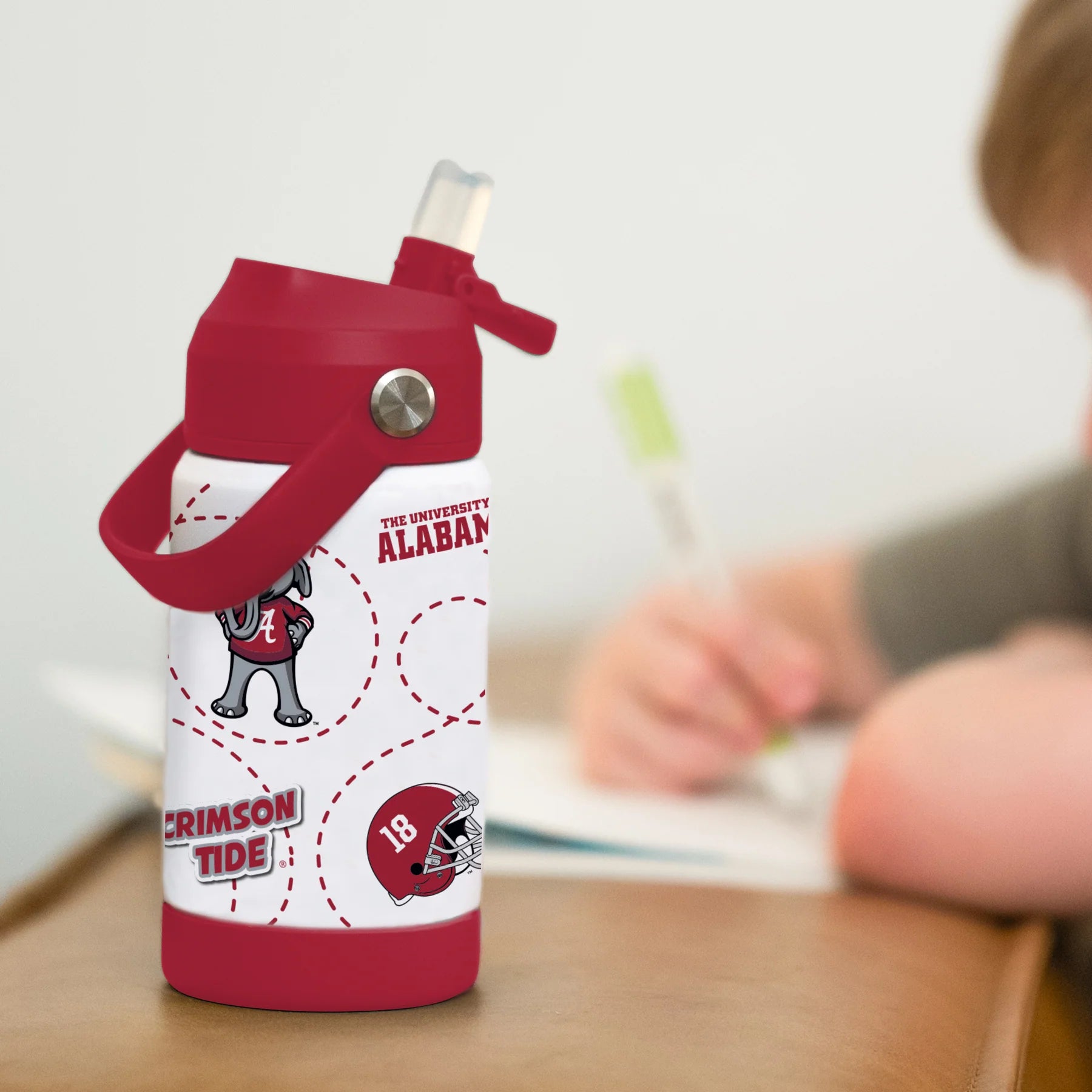 Alabama Crimson Tide - NCAA Mascot 12oz SS Kids Bottle