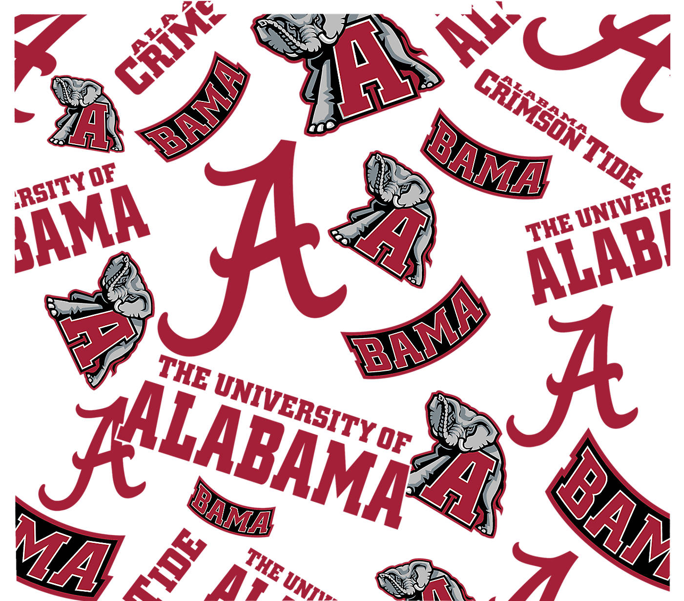 Alabama Crimson Tide - Primary Logo 24Oz Plastic Water Bottle