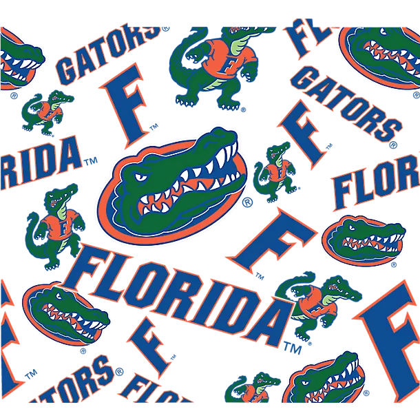Florida Gators - All Over 24Oz Plastic Plastic Water Bottle