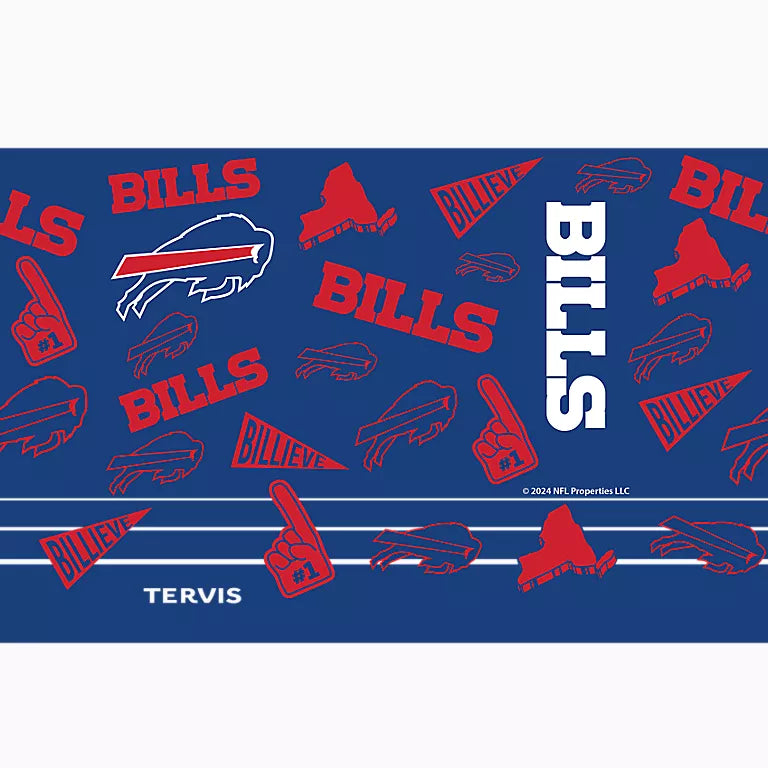 Buffalo Bills - NFL Swag Stainless Steel Tumbler with Slider Lid