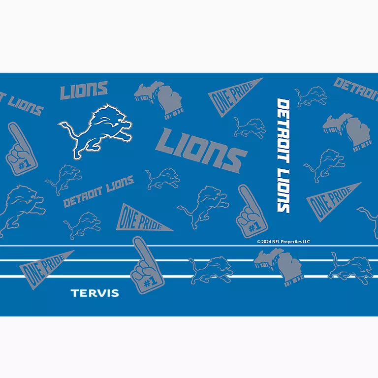 Detroit Lions - NFL Swag Stainless Steel Tumbler with Slider Lid
