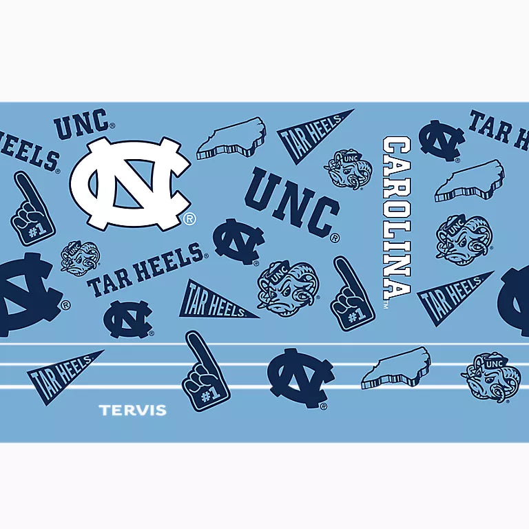 North Carolina Tar Heels - NCAA Swag Stainless Steel Tumbler with Slider Lid