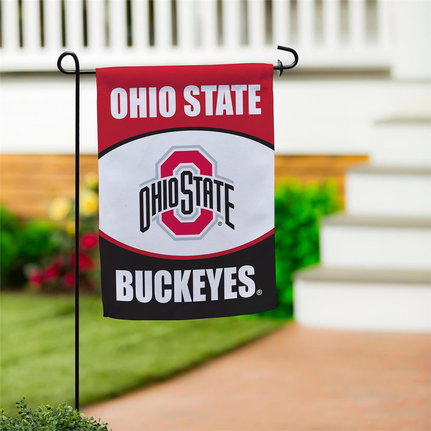 Ohio State Buckeyes - Ohio State University Rules Garden Flag