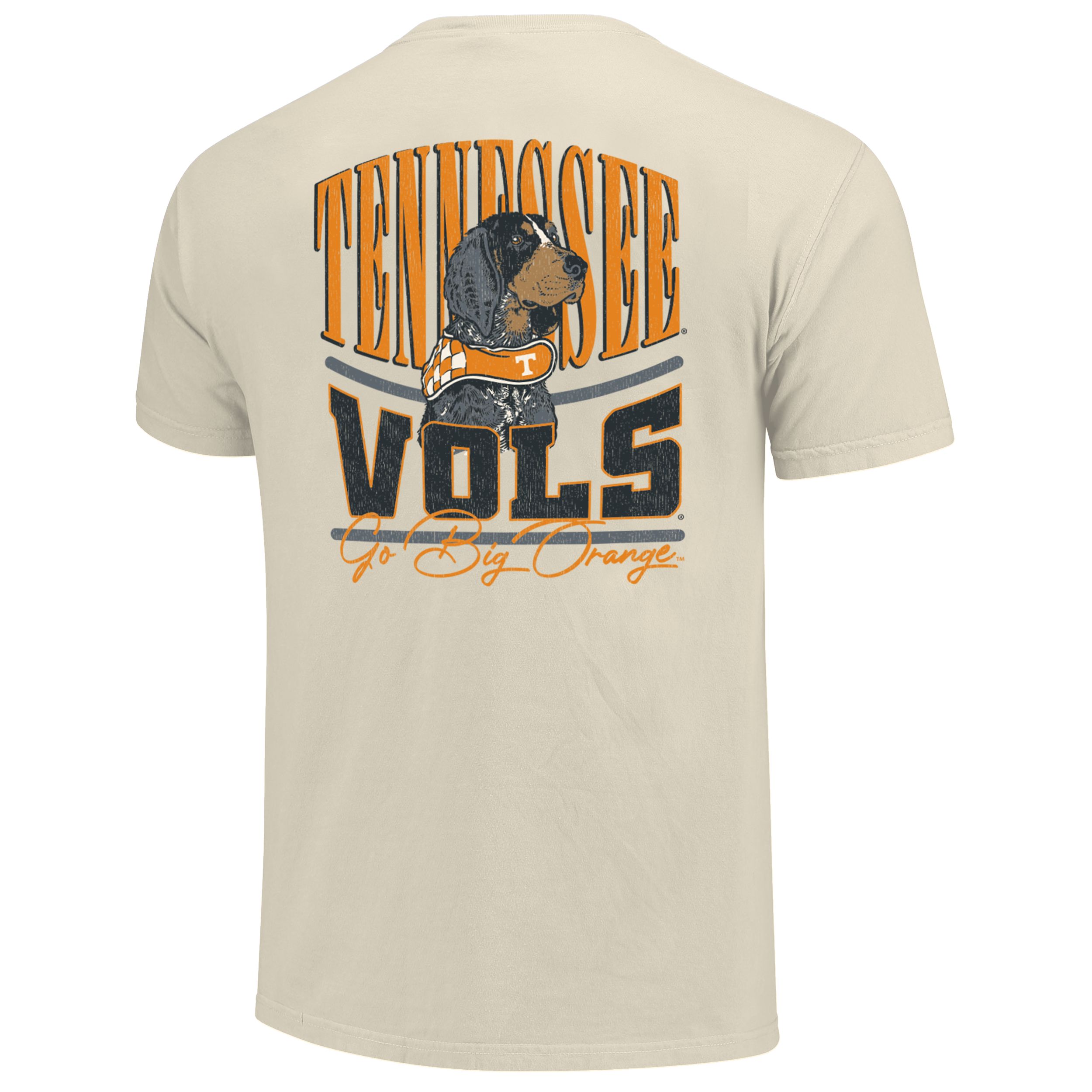 Tennessee Volunteers - NCAA Stretch Type Mascot Comfort Color Short Sleeve T-shirt
