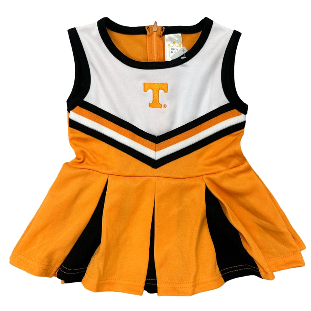 Tennessee Volunteers - Girls Infant Front Cheer Jumper Dress 0-3M / Black Stripes Tennessee Volunteers - Girls Infant Front Cheer Jumper Dress 0-3M / Black Stripes