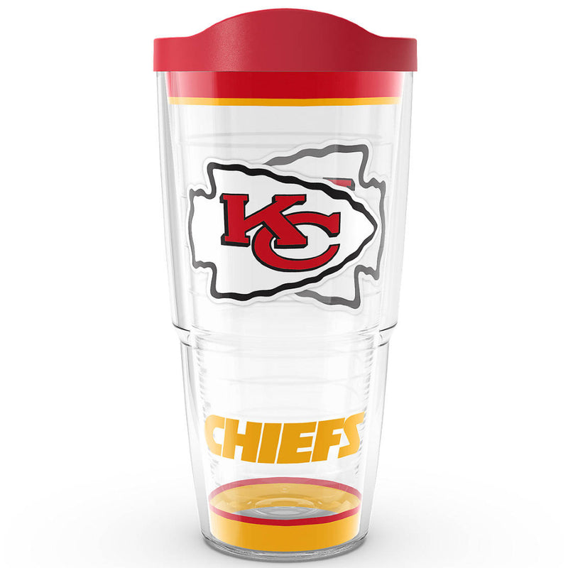 Kansas City Chiefs - Tradition Wrap With Travel Lid Plastic Tumbler
