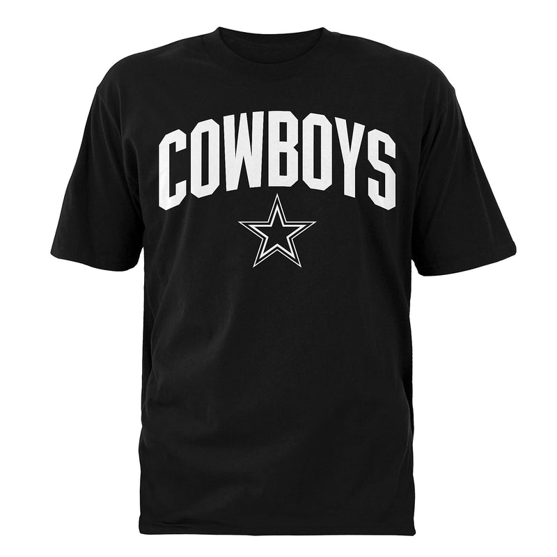 Dallas Cowboys - New Era Men's Hearten Arch Black T-Shirt