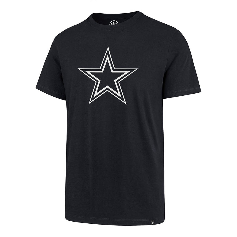 Dallas Cowboys - Men's 47 Brand Imprint Super Rival Navy T-Shirt