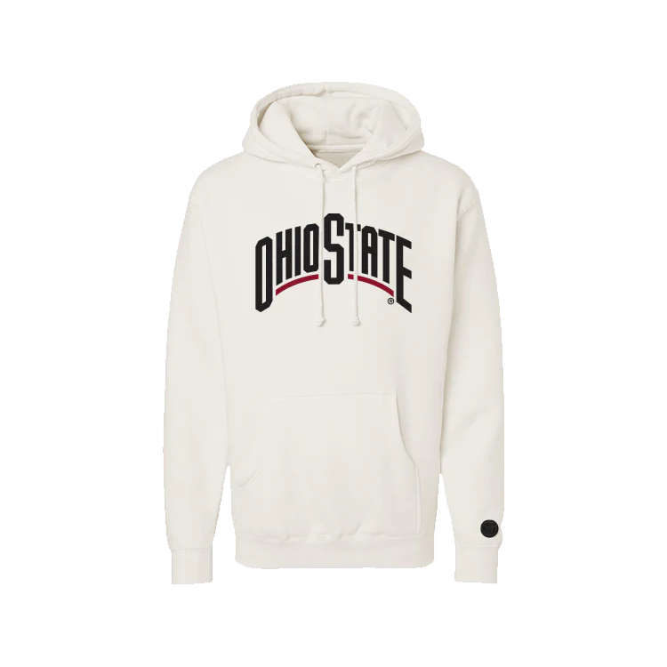 Ohio State Buckeyes - NCAA Bone Chenille Pullover Hoodie