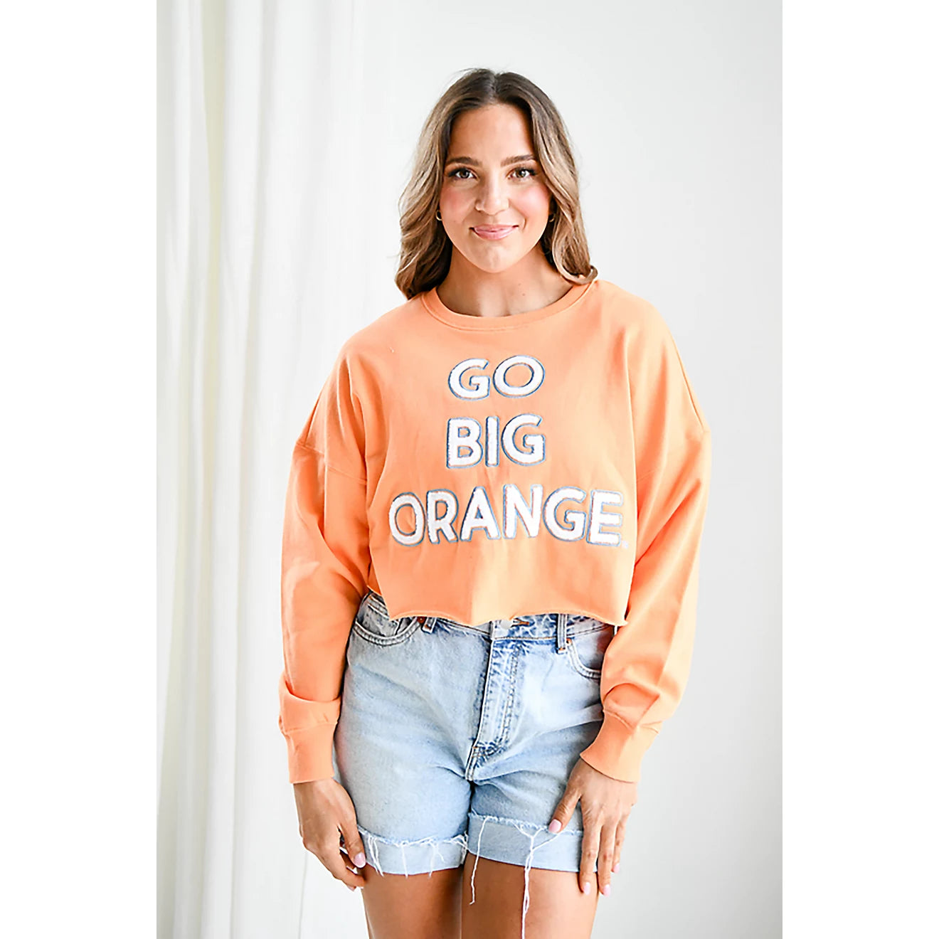 Tennessee Volunteers - Perkins Chenille Slogan Cropped Long Sleeve