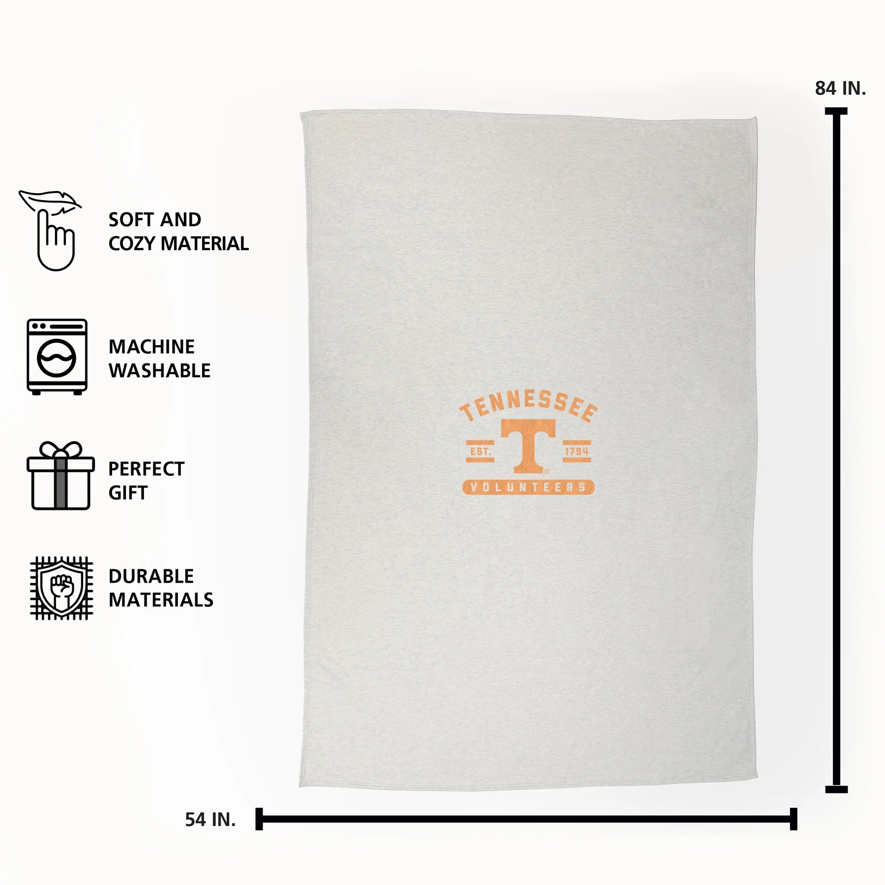 Tennessee Volunteers - Oatmeal Sweatshirt Blanket