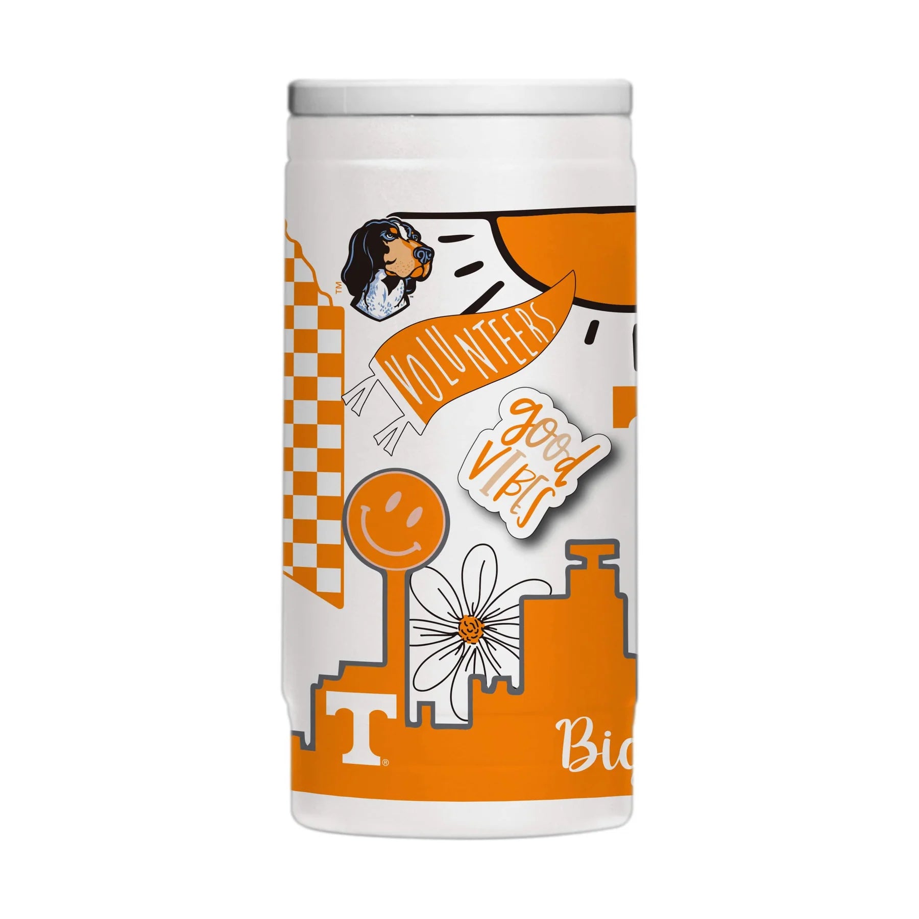 Tennessee Volunteers - 12oz Native Powdercoat SlimCan Coolie