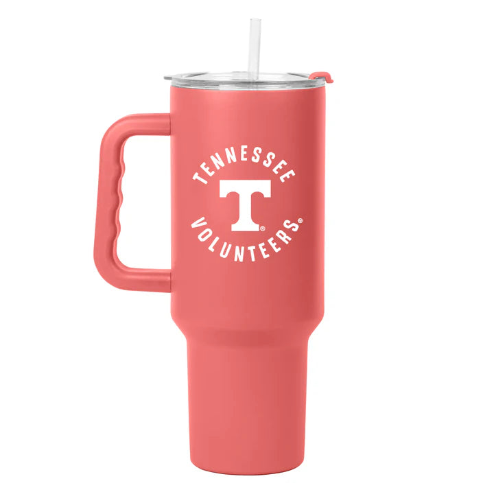 Tennessee Volunteers - Coral Powder Coat 40oz Tumbler