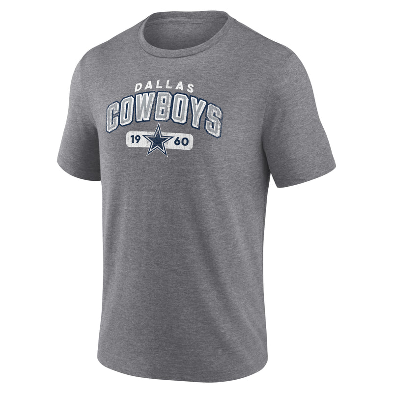 Dallas Cowboys - Men's Fanatics Go Ahead Athletic Gray Heather T-Shirt