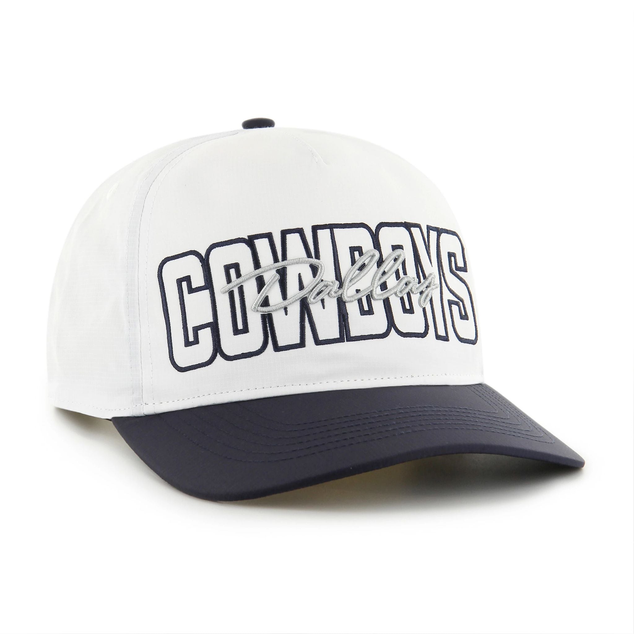 Dallas Cowboys - Men's 47 Brand White Lineman Hitch Adjustable Hat