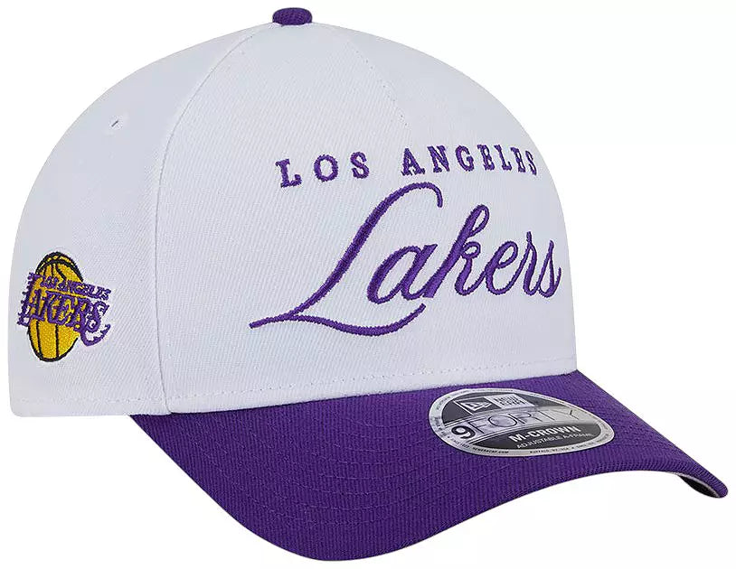 Los Angeles Lakers - 9Forty 2025 Draft M-Crown A-Frame Adjustable Hat, New Era