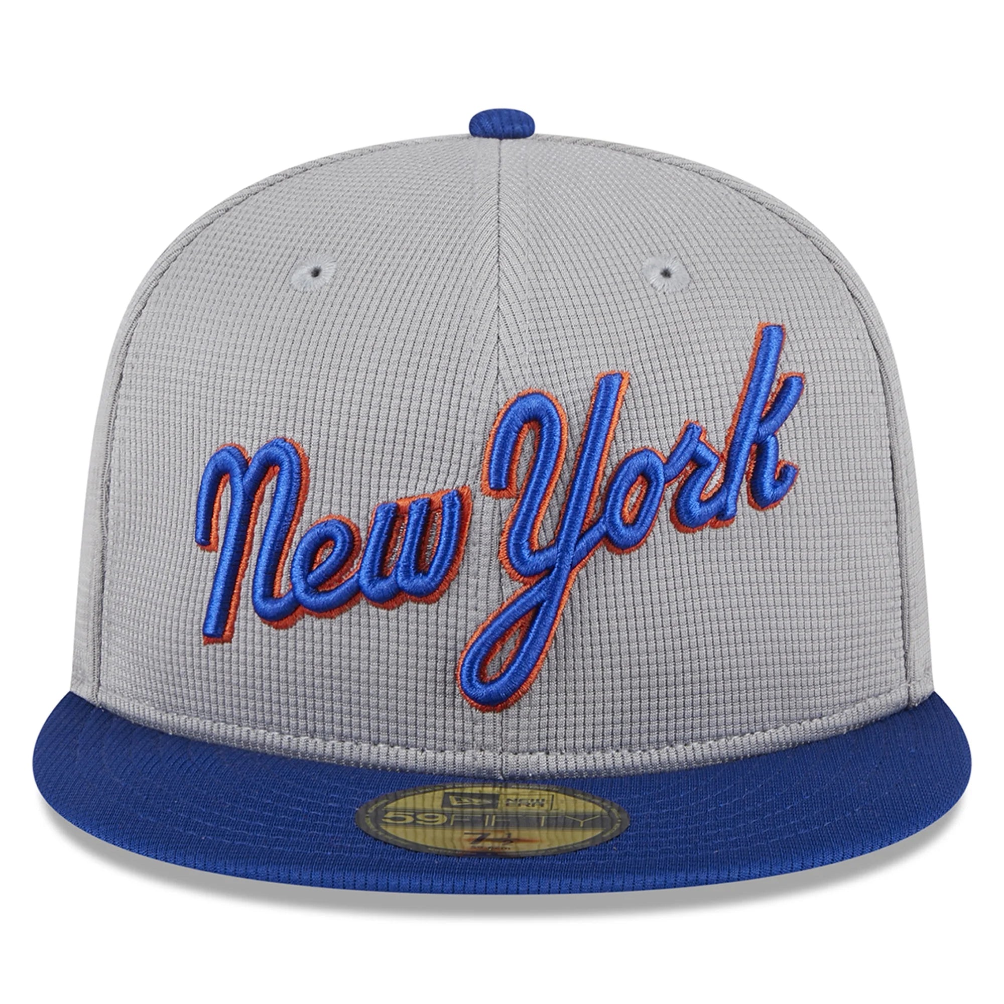 New York Mets - MLB 59Fifty Batting Practice Gray Snapback Hat, New Era