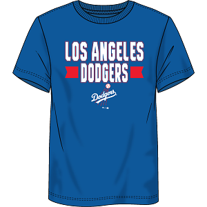 Los Angeles Dodgers MLB Blue Cropped Tee Size Small