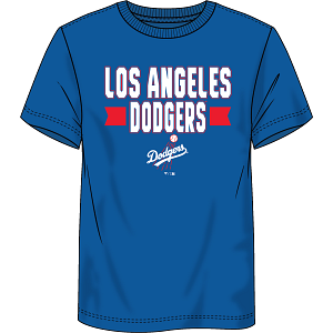 MLB Los Angeles Dodgers 1958-71- Men's Primary Cotton Short Sleeve Component T-Shirt