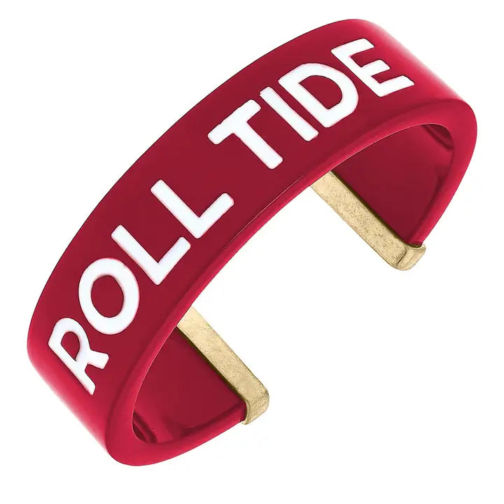 Alabama Crimson Tide - NCAA Resin Cuff in Crimson Bracelet
