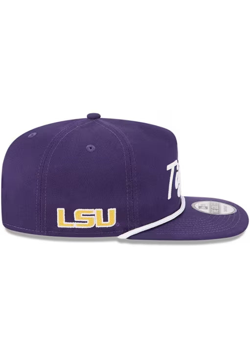 LSU Tigers - Golfer Team Text Snapback Hat, New Era