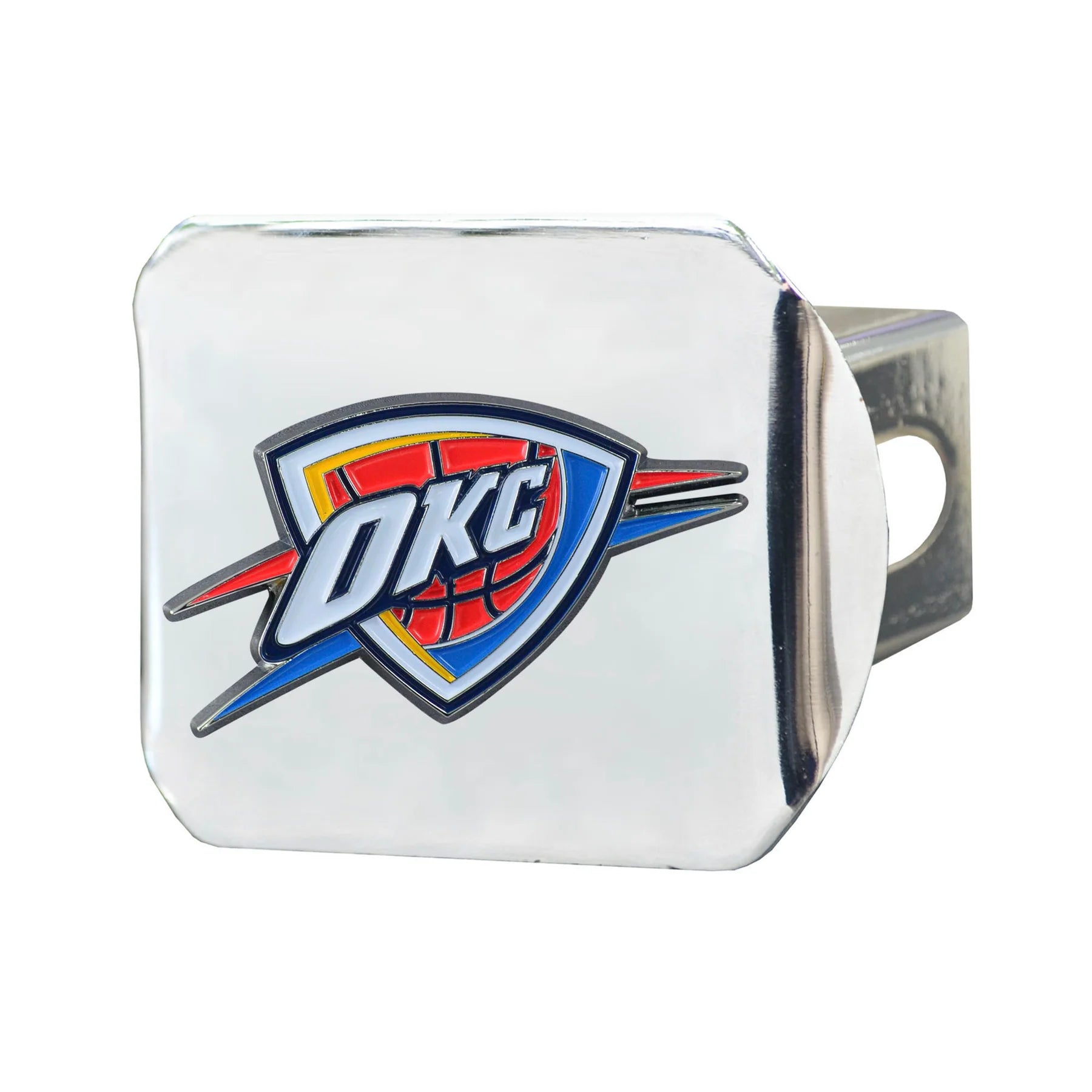 Oklahoma City Thunder - NBA Color on Chrome Hitch Cover