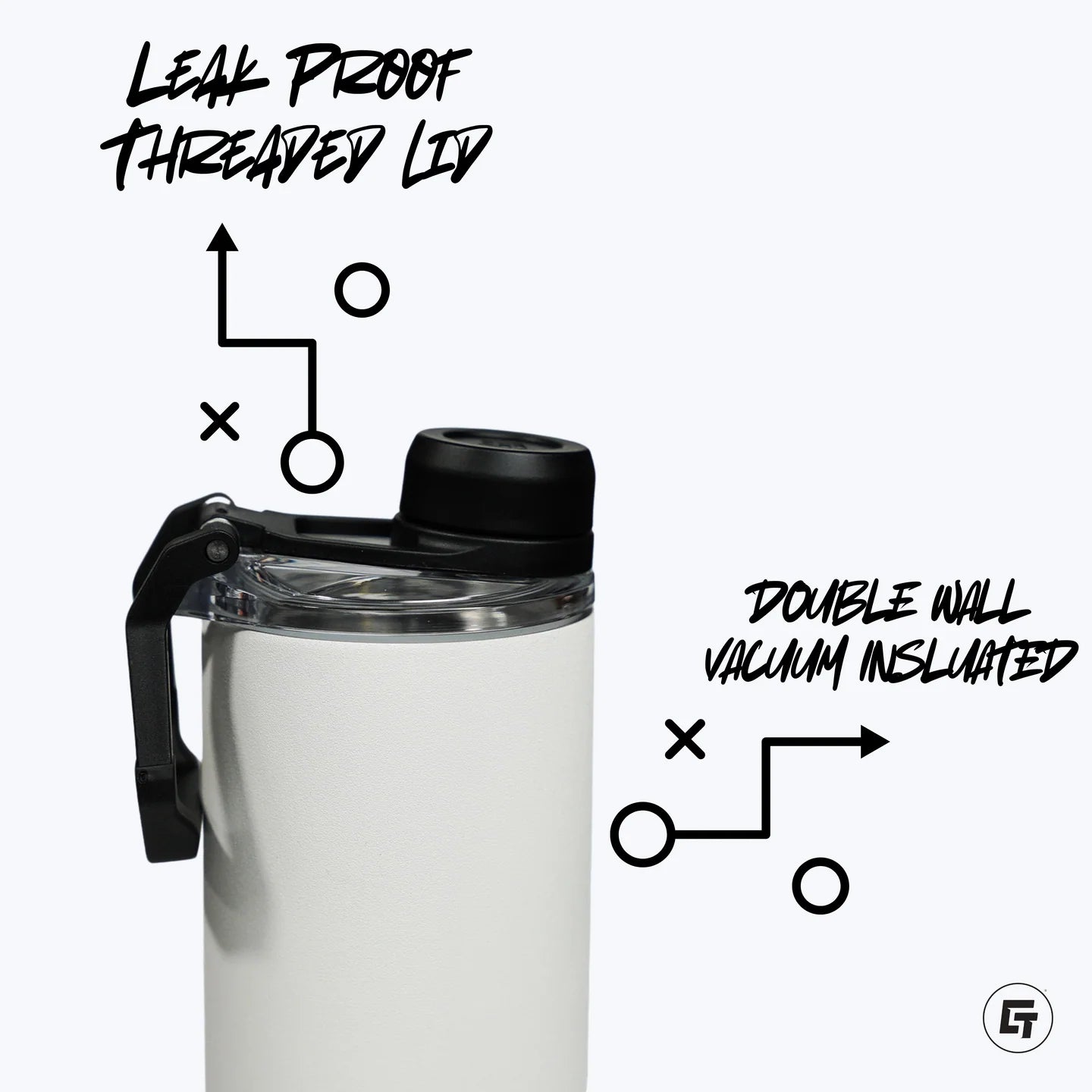 Alabama Crimson Tide - White College Vault 22oz Stainless Steel Tumbler