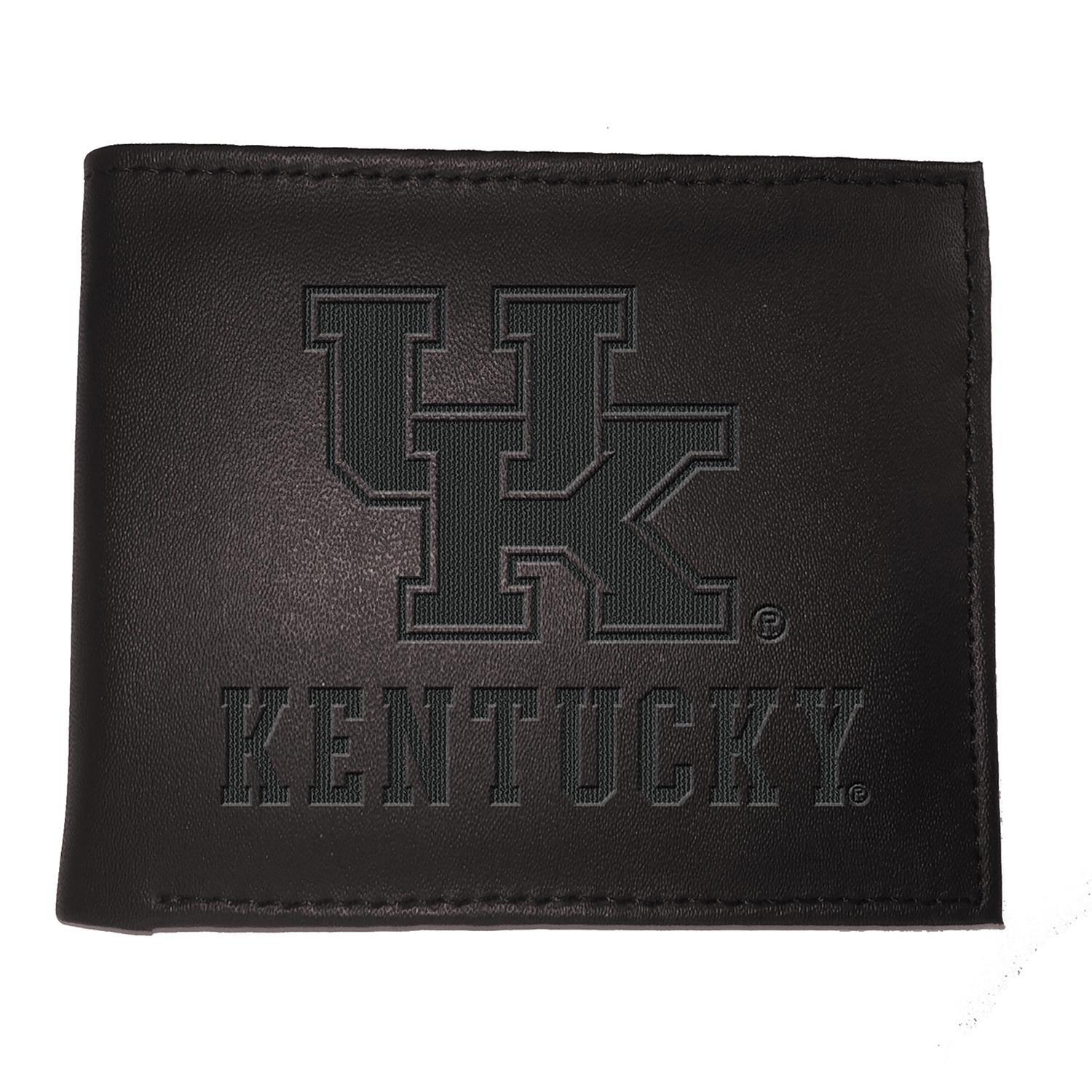 Kentucky Wildcats - NCAA Unviersity of Kentucky Leather Black Bifold Wallet