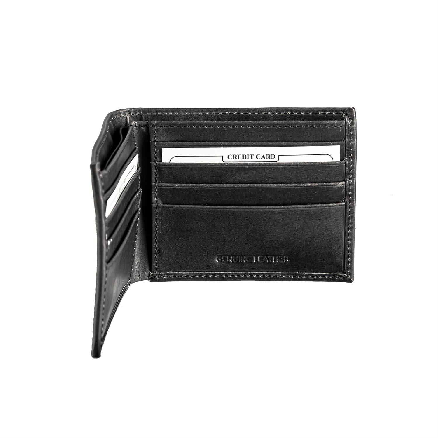 Kentucky Wildcats - NCAA Unviersity of Kentucky Leather Black Bifold Wallet