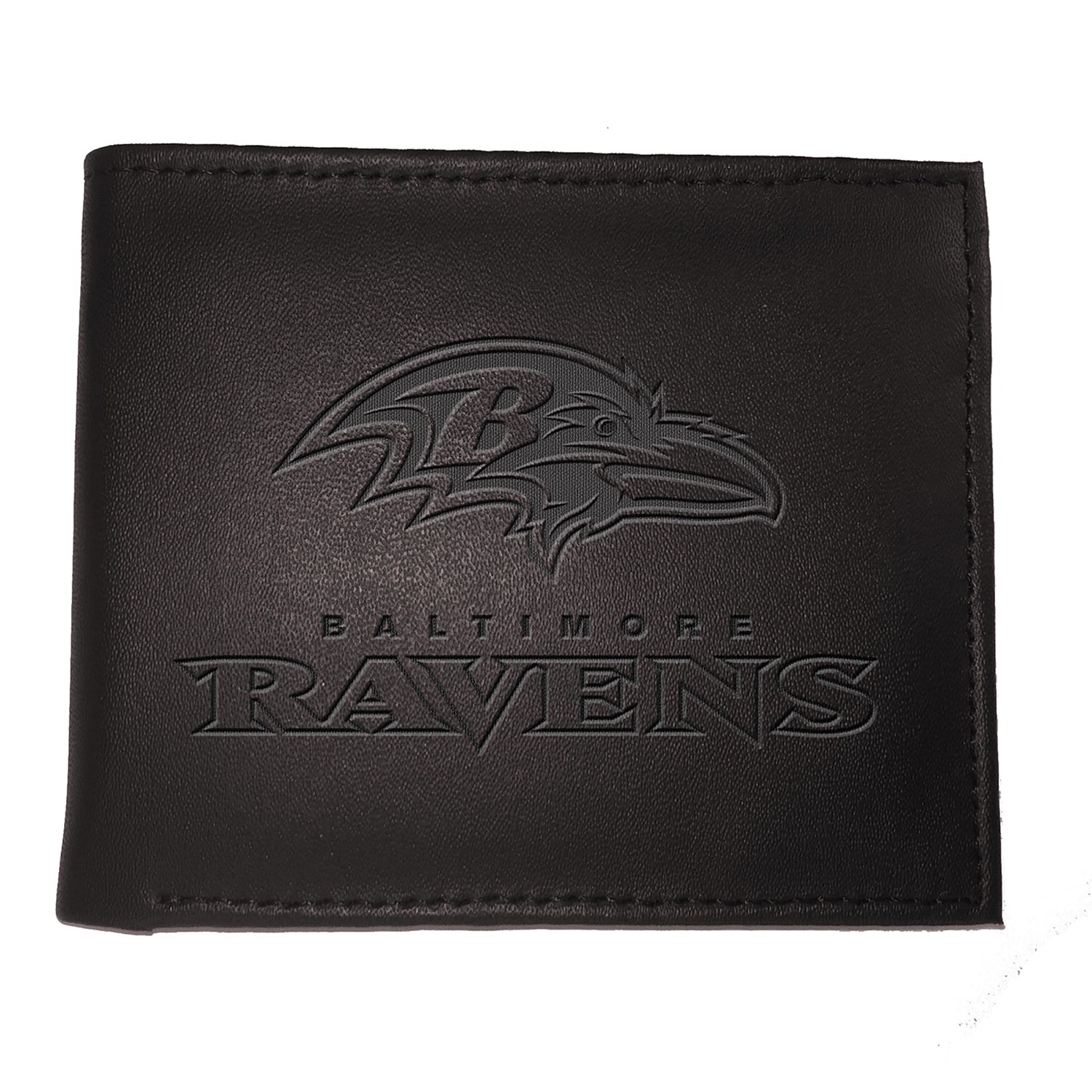 Baltimore Ravens - Black Leather Bifold Wallet