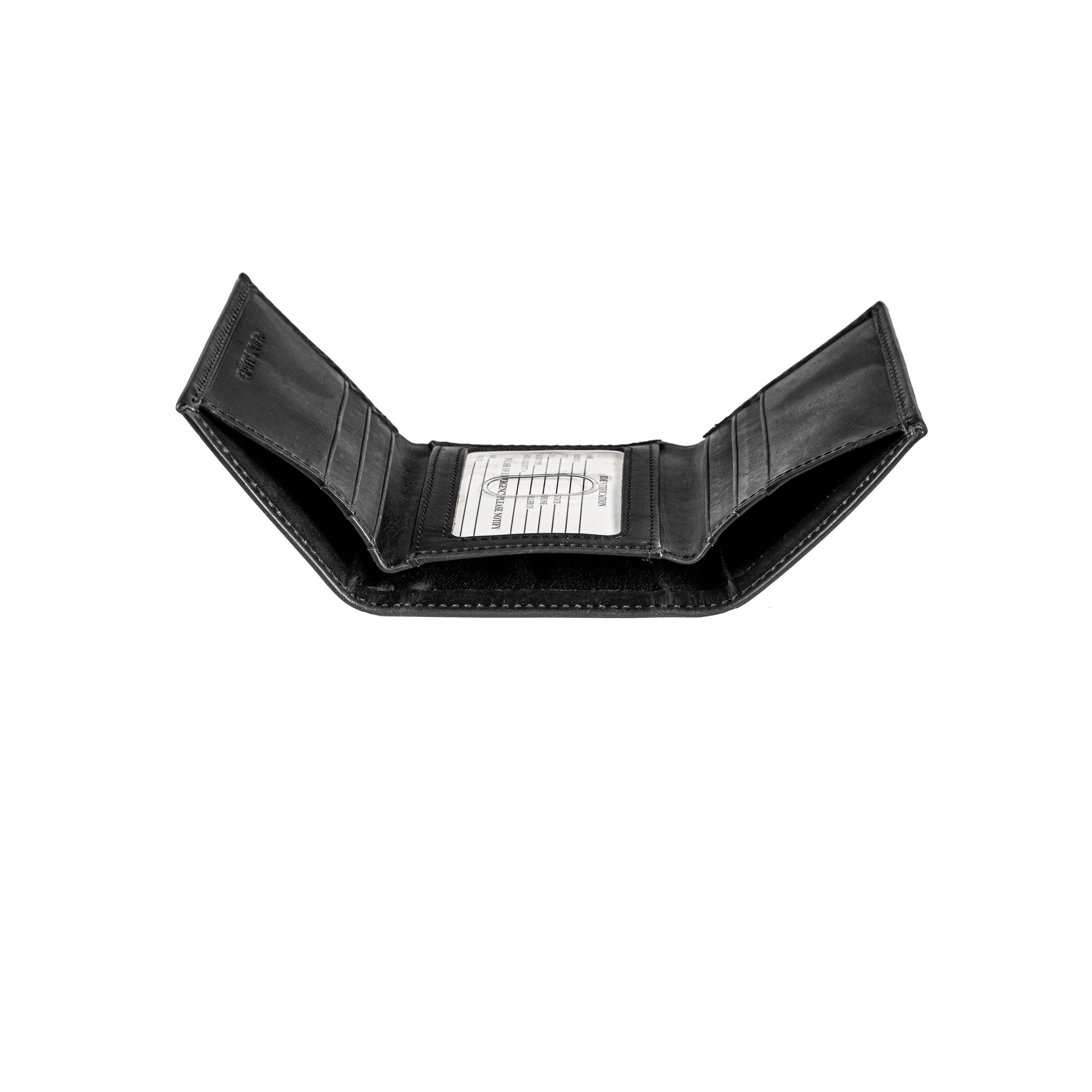 Green Bay Packers - NFL Black Leather Tri-Fold Wallet