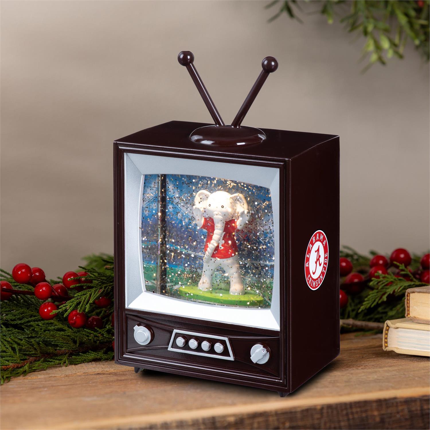 Alabama Crimson Tide - NCAA University of Alabama Vintage TV Water Lantern