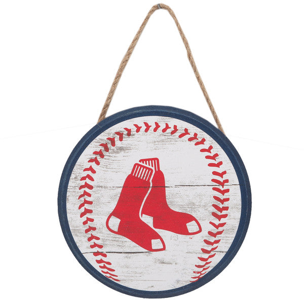 Boston Red Sox - Baseball Hanging  Wood Wall Decor