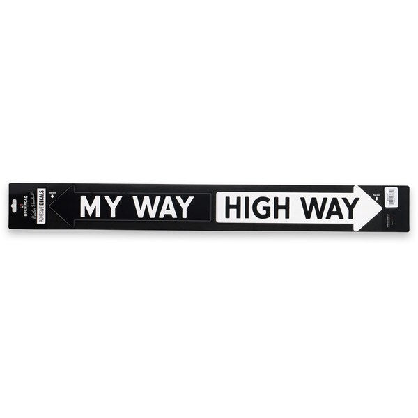 Open Road Brands: My Way Highway Arrows Landscape Adhesive Decal