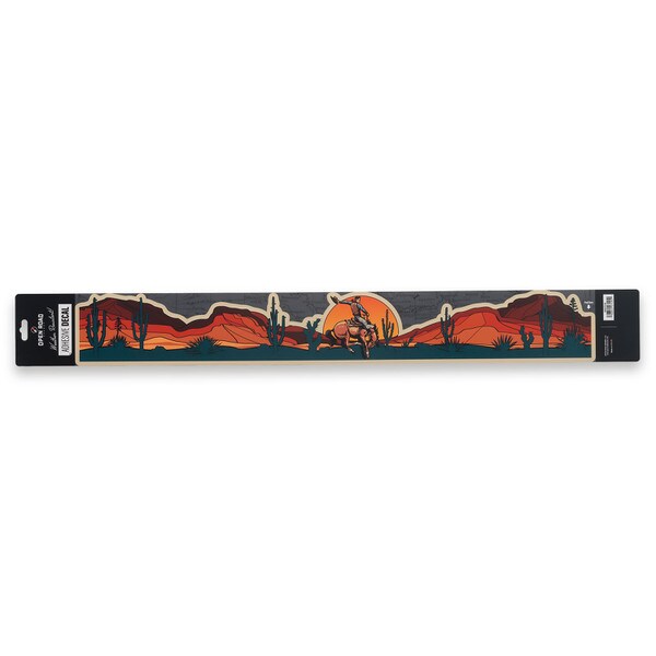 Open Road Brands: Cowboy & Western Skyline Landscape Adhesive Decal
