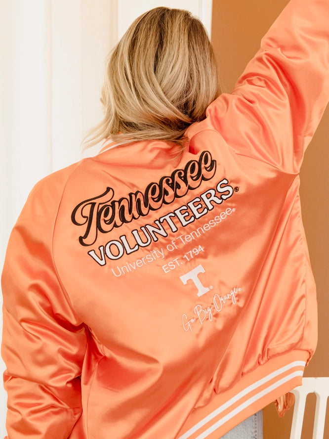 Tennessee Volunteers - NCAA Orange Embroidered Satin Jacket