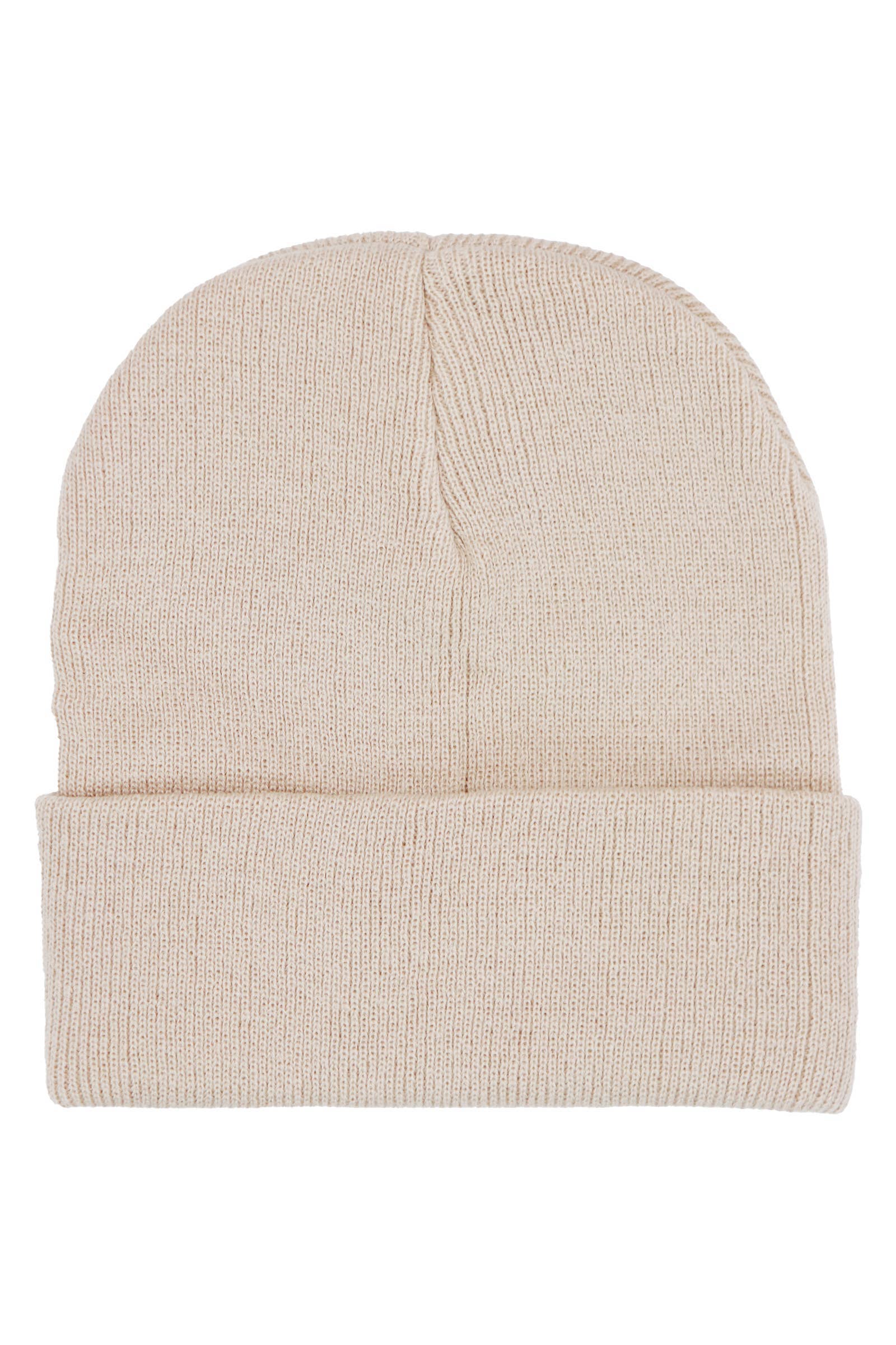 Adults Classic Solid Acrylic Cuffed Beanie