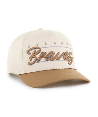 Atlanta Braves - Natural Condor Twill Hat, 47 Brand