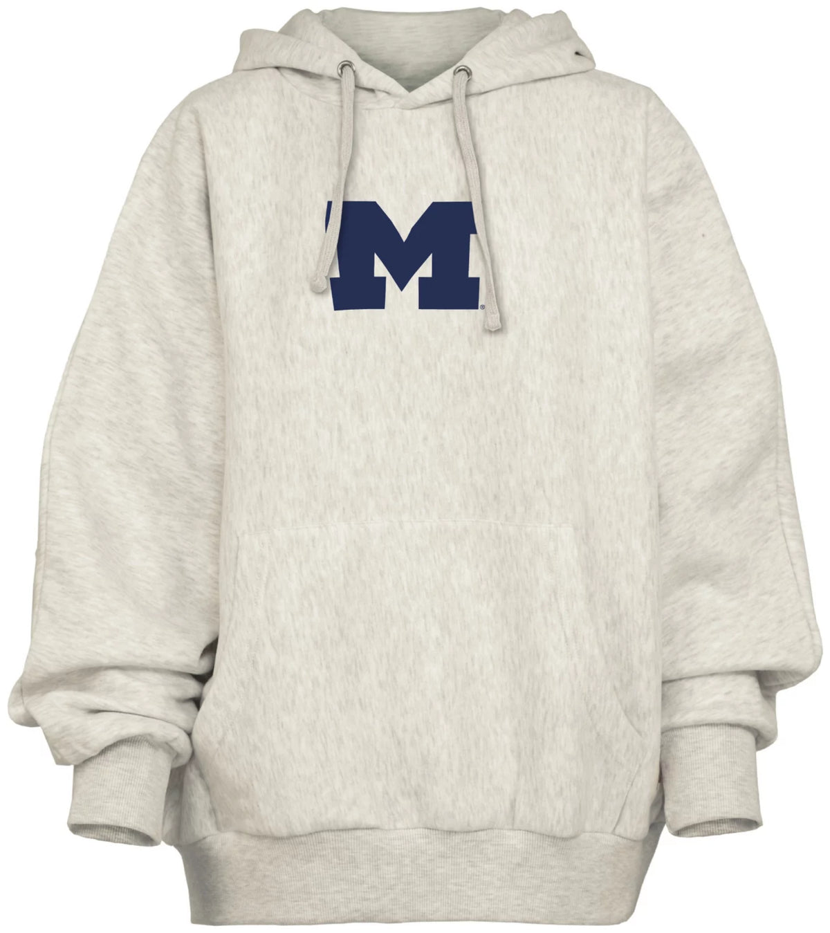 Michigan Wolverines - "Belvedere" Single-Piece Dolman-Style Oversize Hoodie