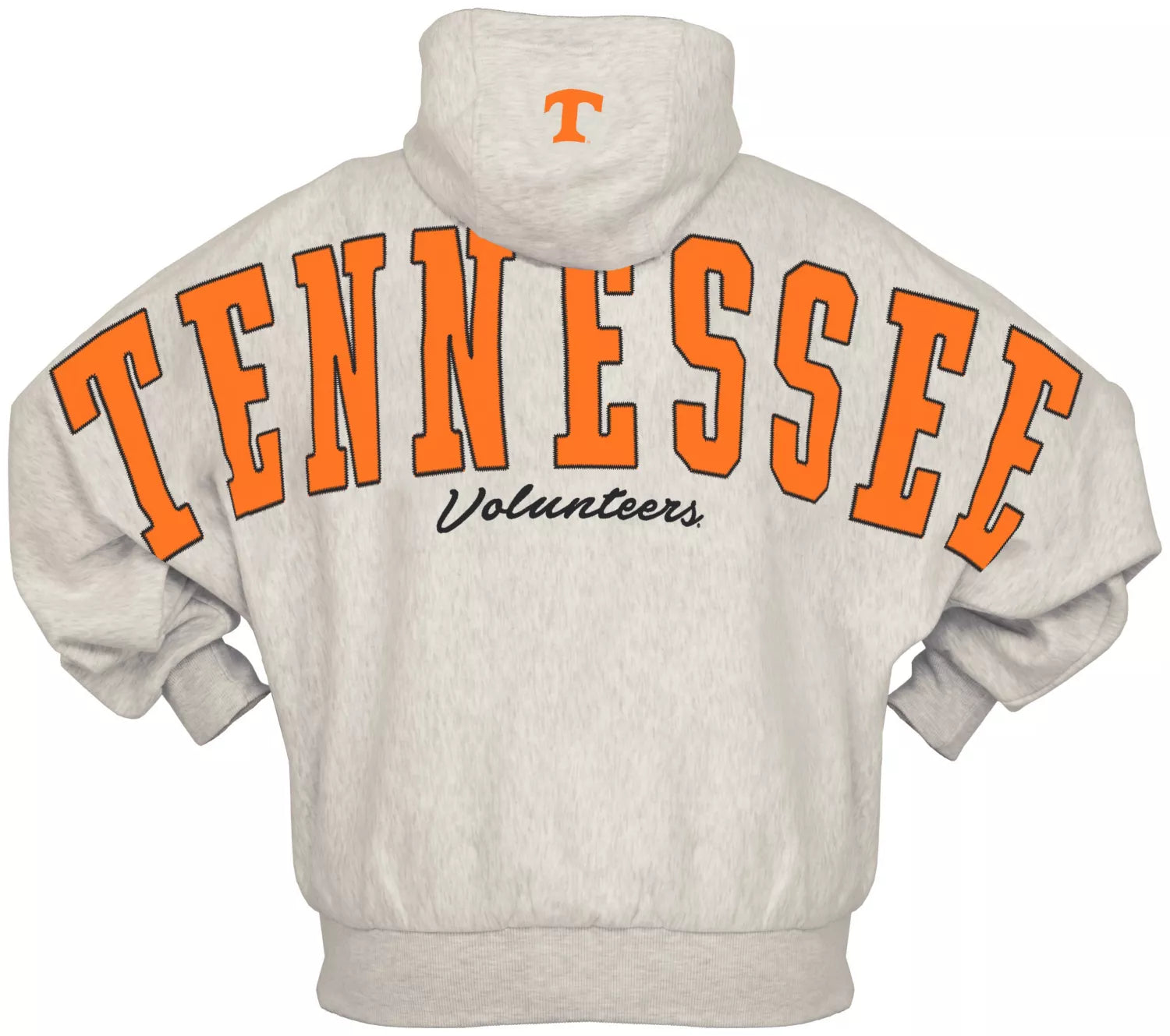 Tennessee Volunteers - "Belvedere" Single-Piece Dolman-Style Oversize Hoodie