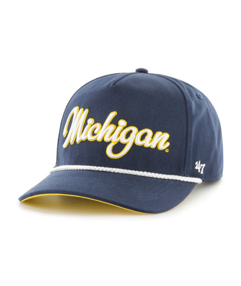 Michigan Wolverines - NCAA Overhand Navy Hitch Hat, 47 Brand