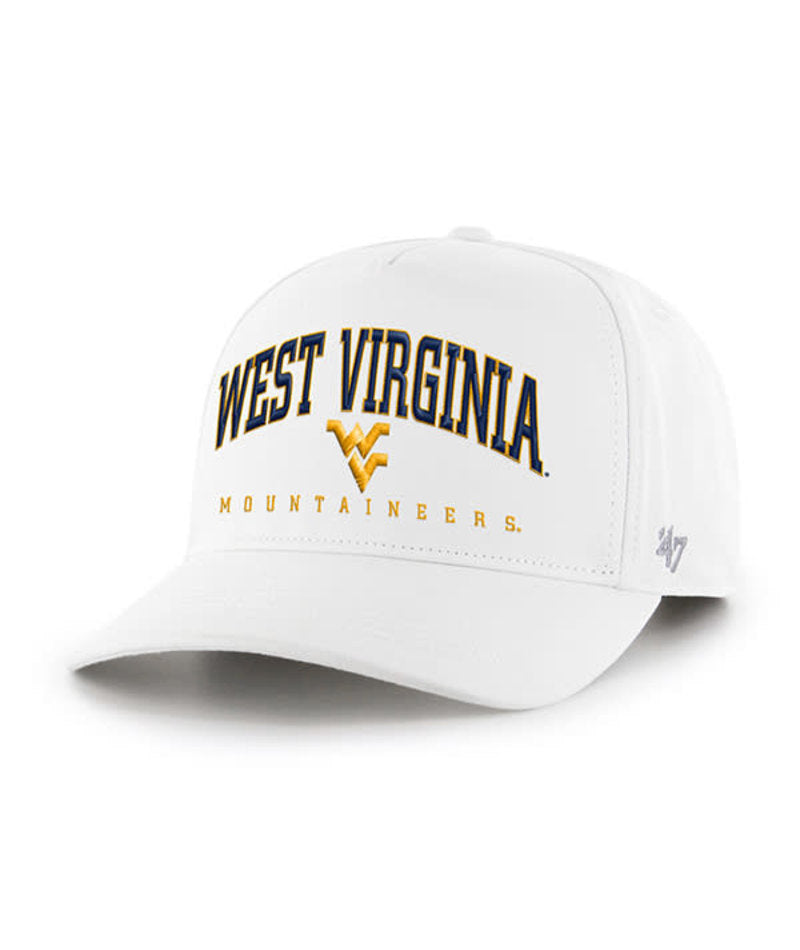 West Virginia Mountaineers - White Roscoe Hitch Hat, 47 Brand