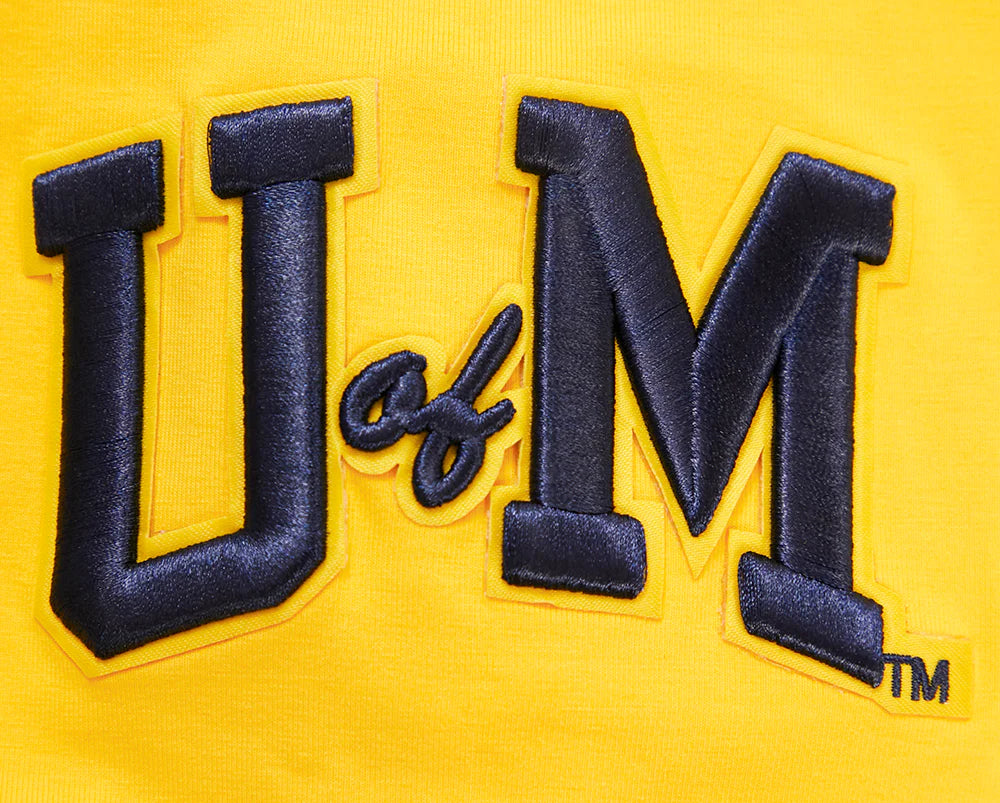 Michigan Wolverines - NCAA University Of Michigan Classic Men's Stacked Logo T-Shirt