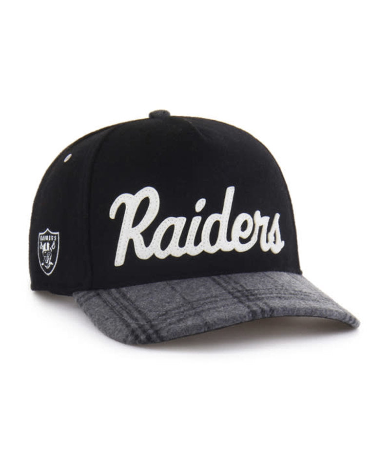 Las Vegas Raiders - Black Windowpane Plaid Hitch, 47 Brand