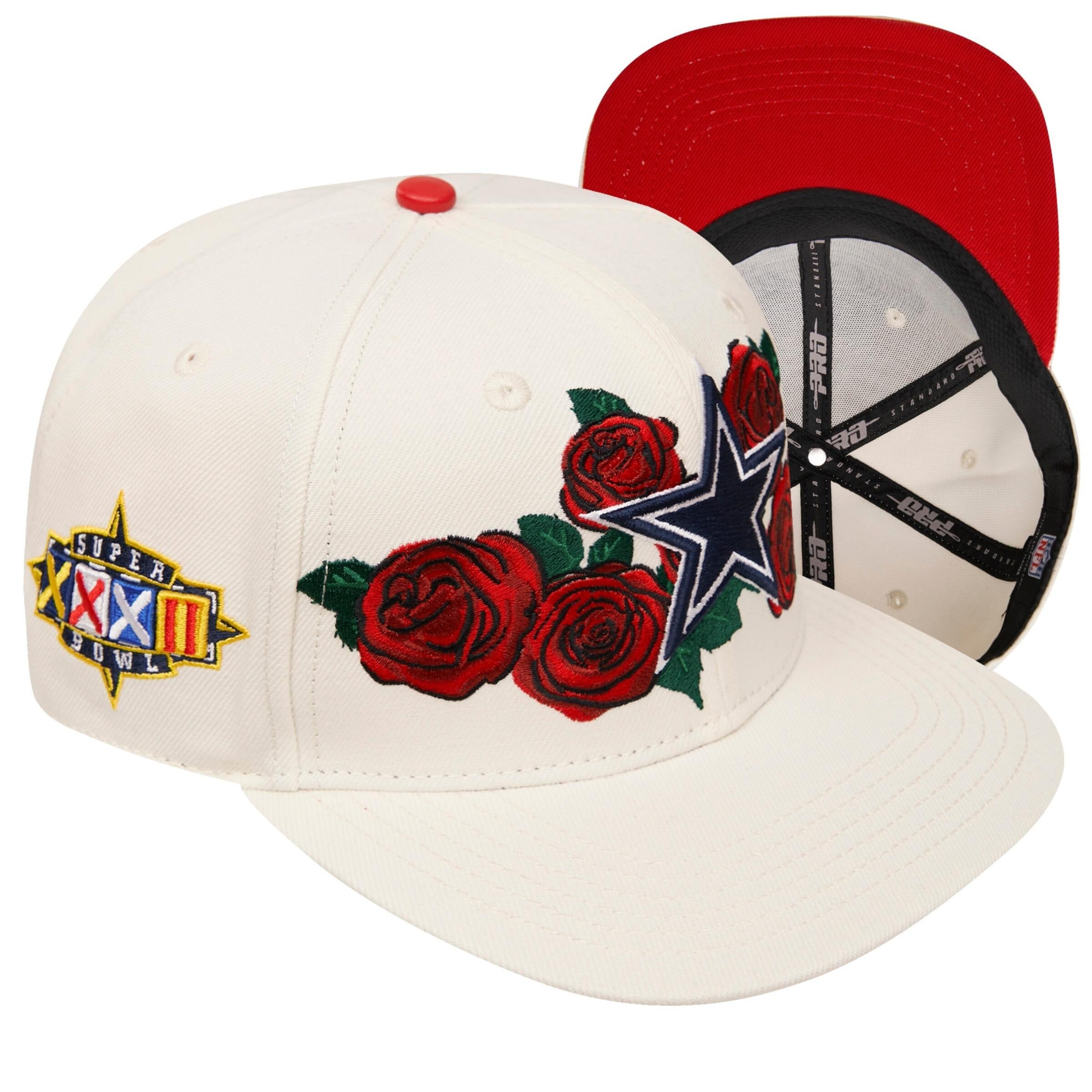 Dallas Cowboys - NFL Roses Wool Eggshell Snapback Hat