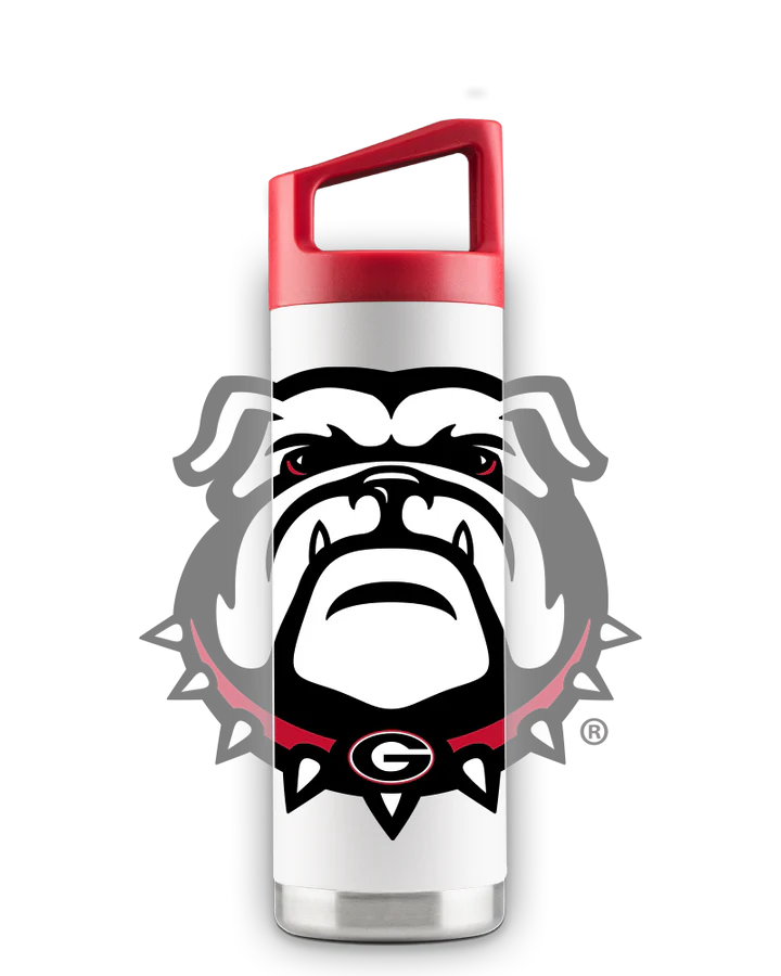 Georgia Bulldogs - White 16oz "Mascot" Youth Stainless Steel Tumbler