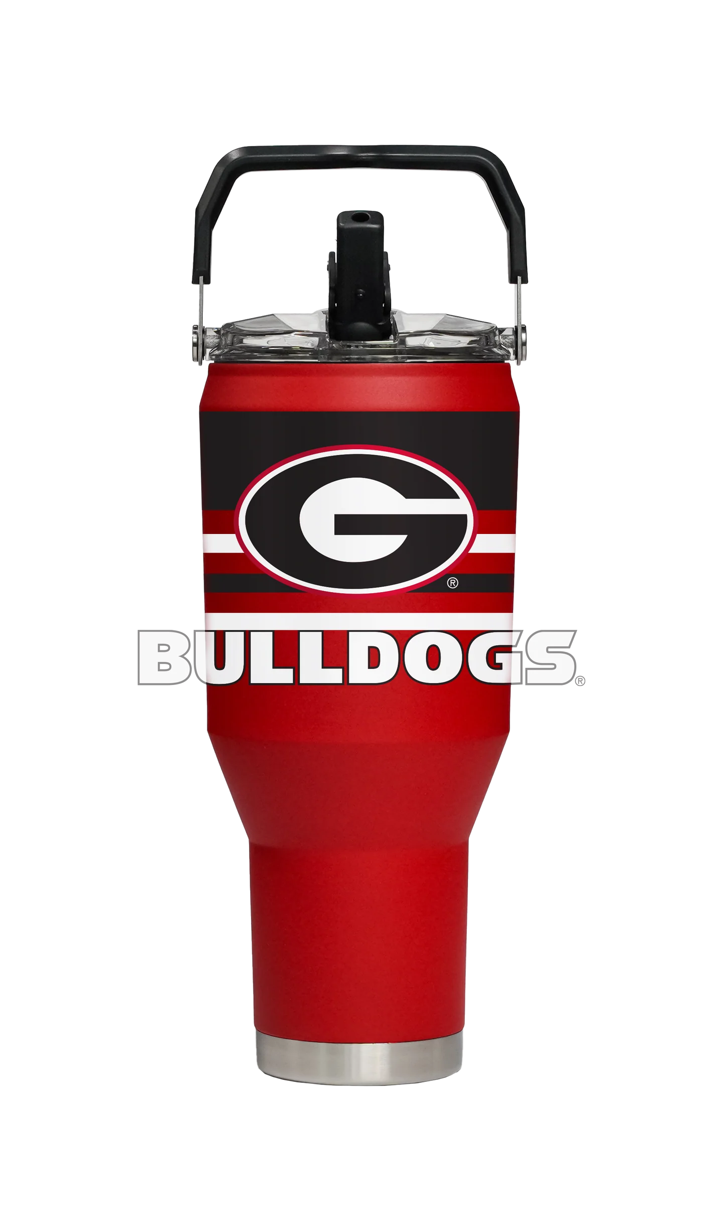 Georgia Bulldogs - Red 40oz Carry Stainless Steel Tumbler