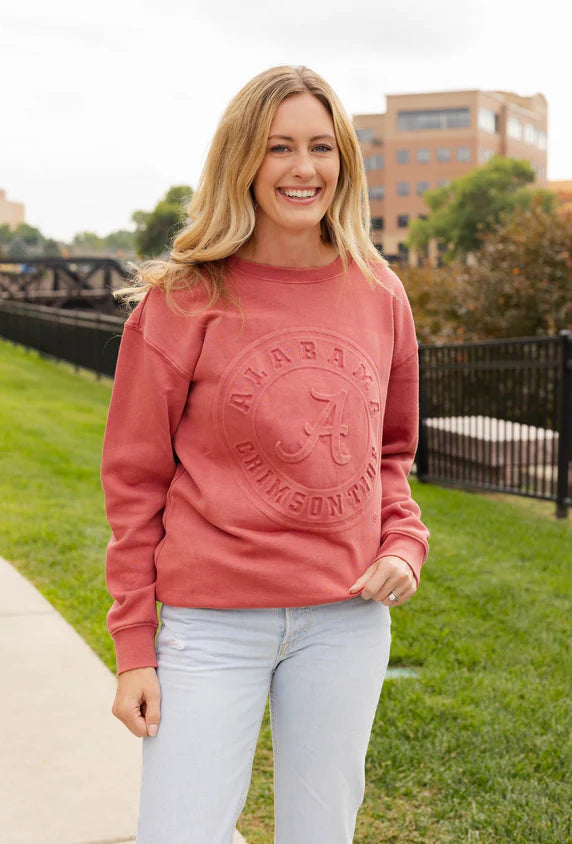 Alabama Crimson Tide - Carson Circle Comfort Crew-Neck Long Sleeve