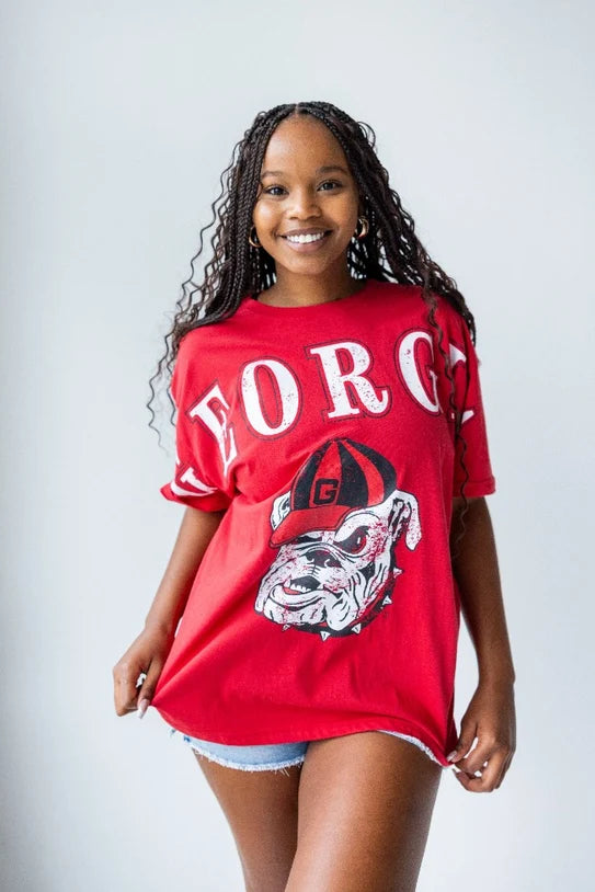 Georgia Bulldogs - Southern Split Oversized Band TeenT-shirt