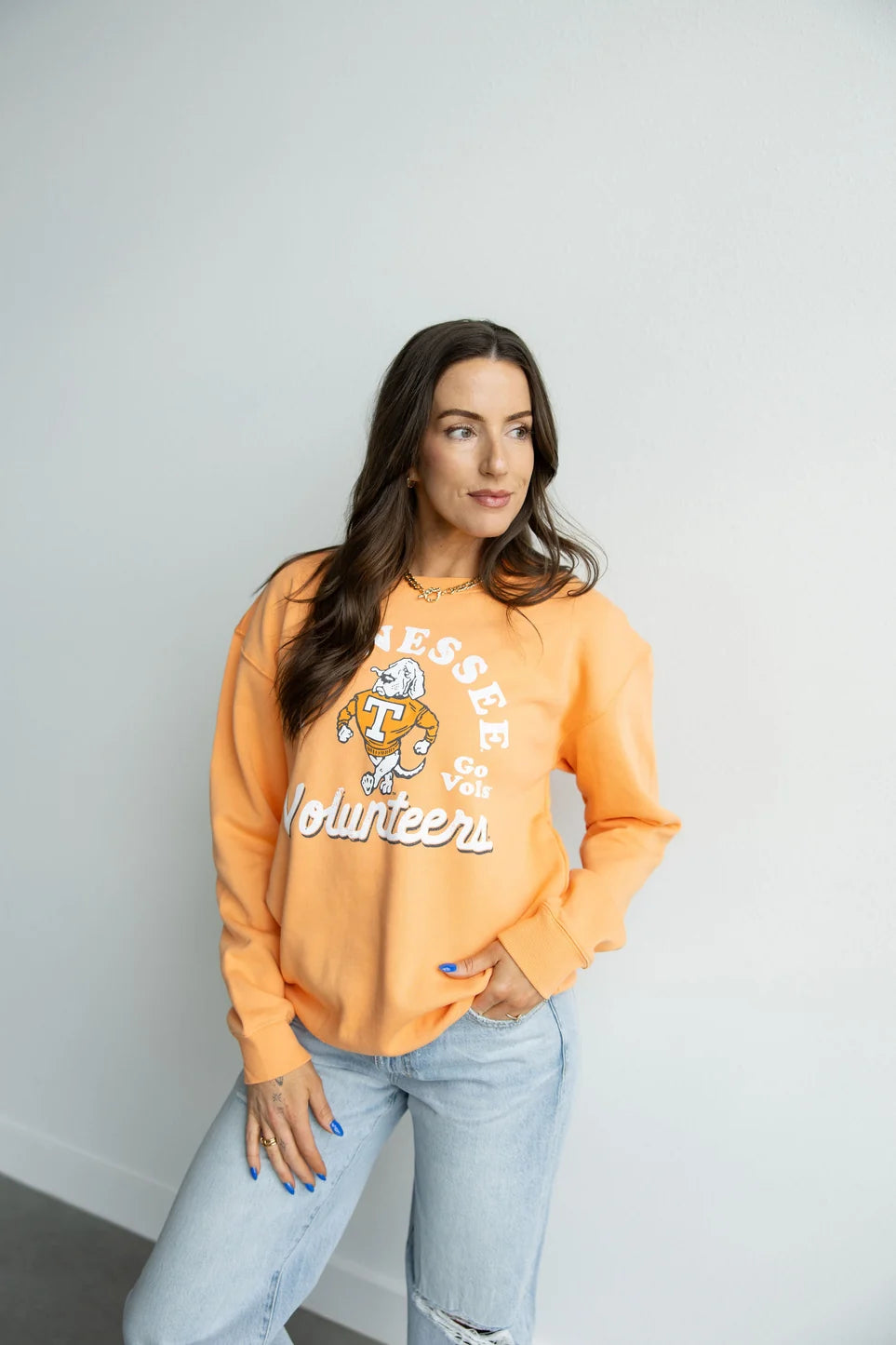 Tennessee Volunteers - NCAA Archival Arch Comfort Crewneck Long Sleeve
